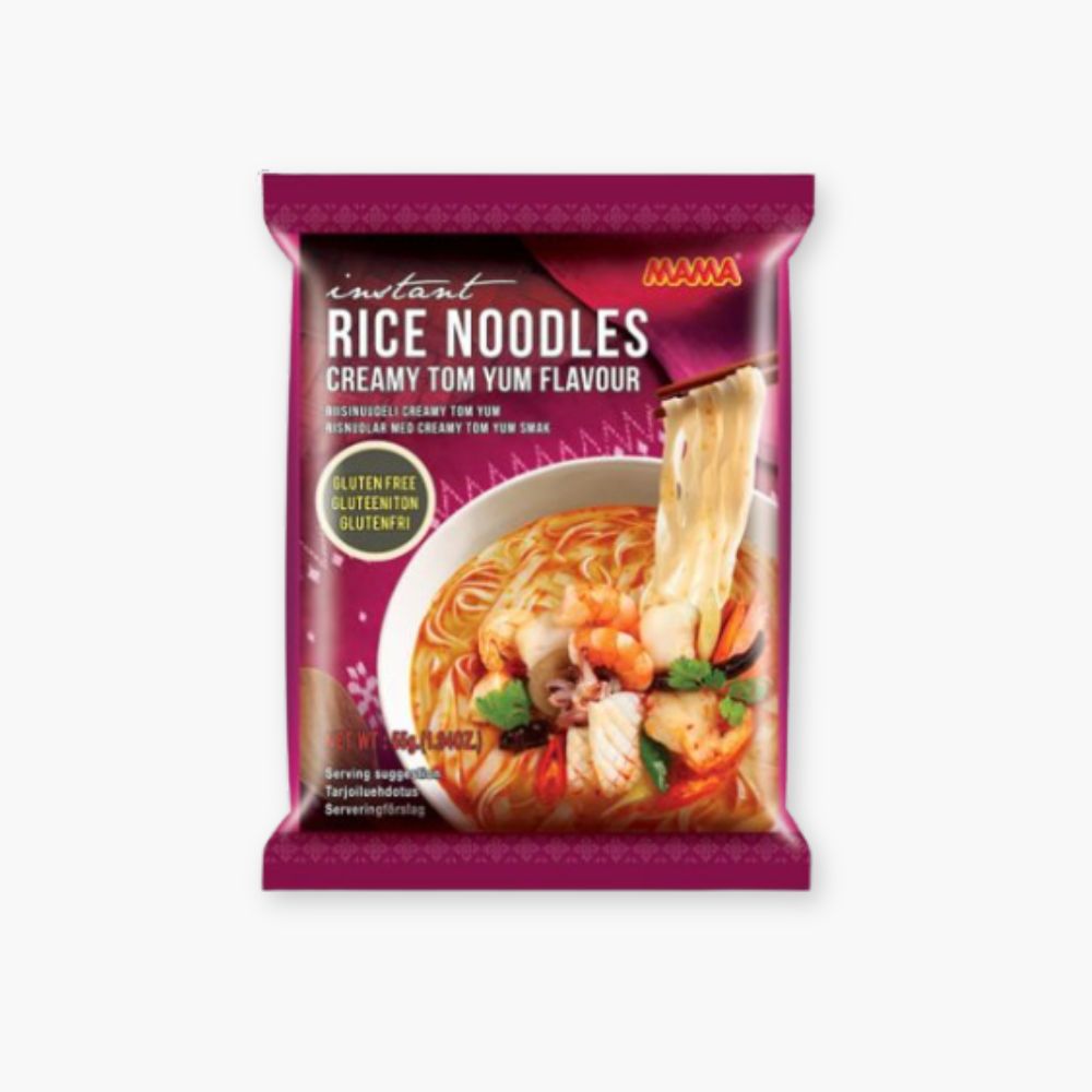 Glutenfrie instant risnudler med smag af Tom Yum