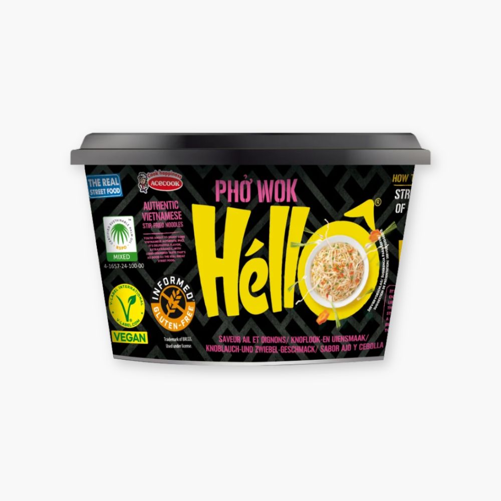 Instant wok med hvidløg & løg fra Hello Pho