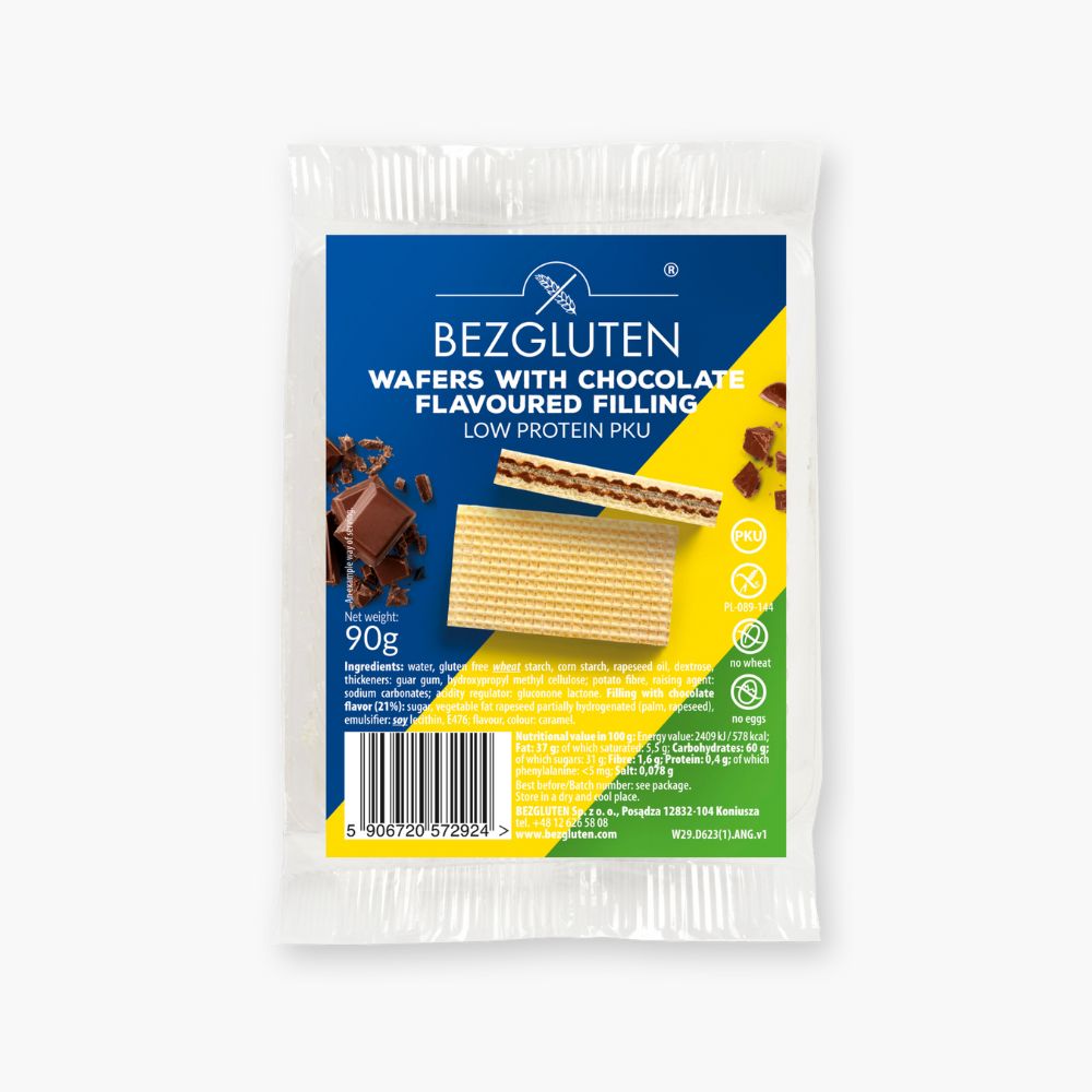 Lavprotein vafler med chokoladecreme