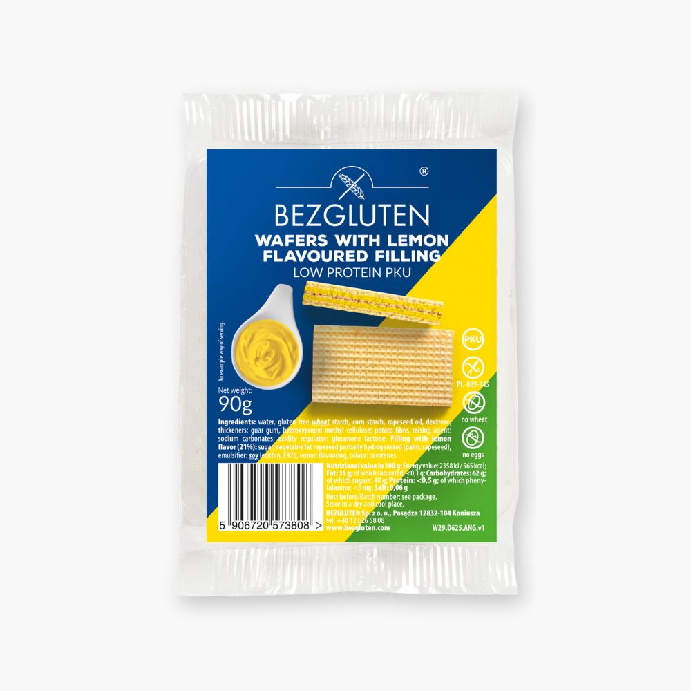 Lavprotein vafler med citroncreme