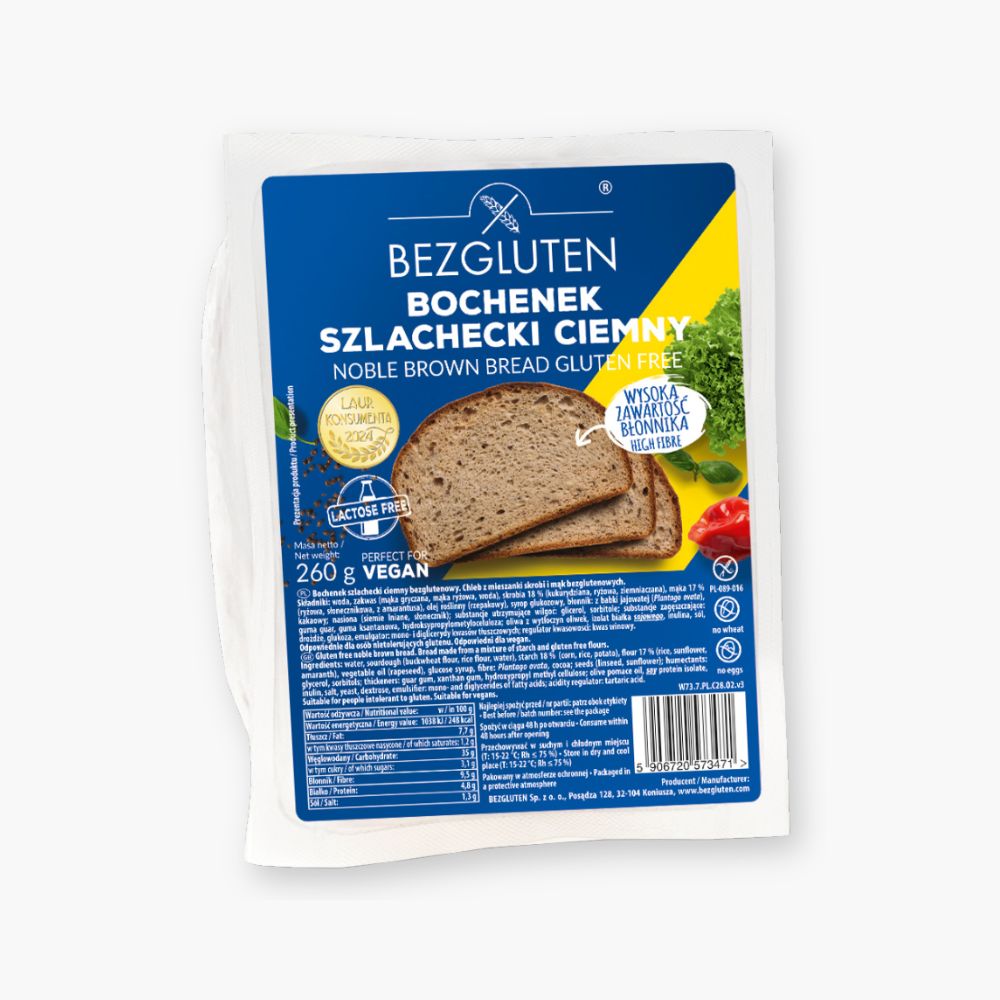Glutenfrit mørkt brød