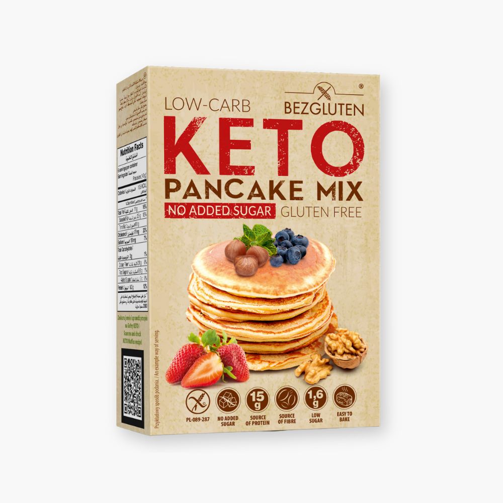 Glutenfri pandekagemix med få kulhydrater (low carb)