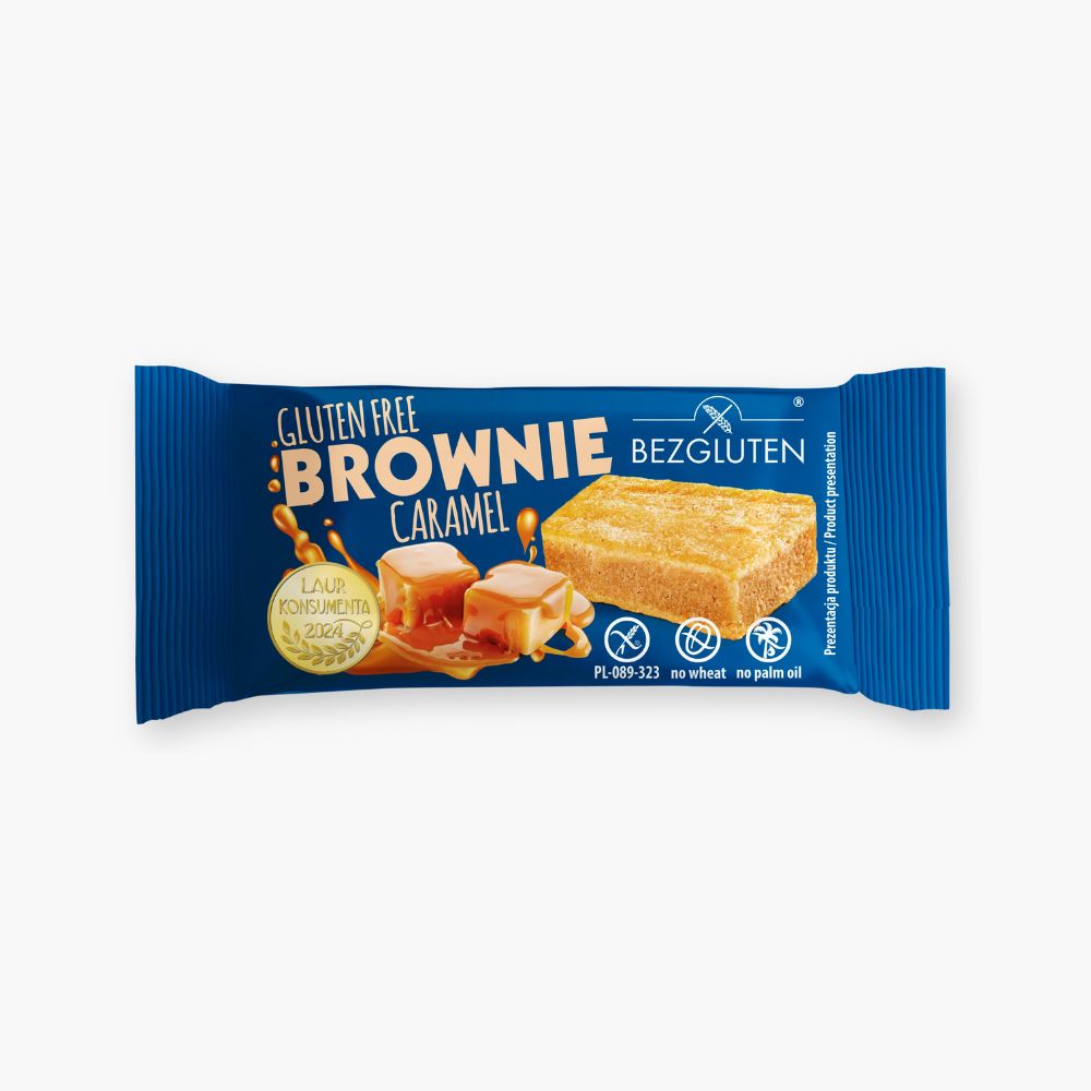 Glutenfri brownie med karamel
