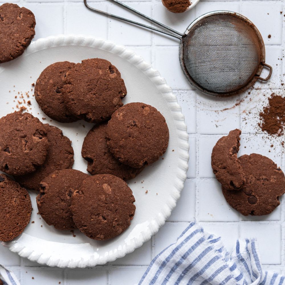 Glutenfri chokoladesmåkager uden tilsat sukker