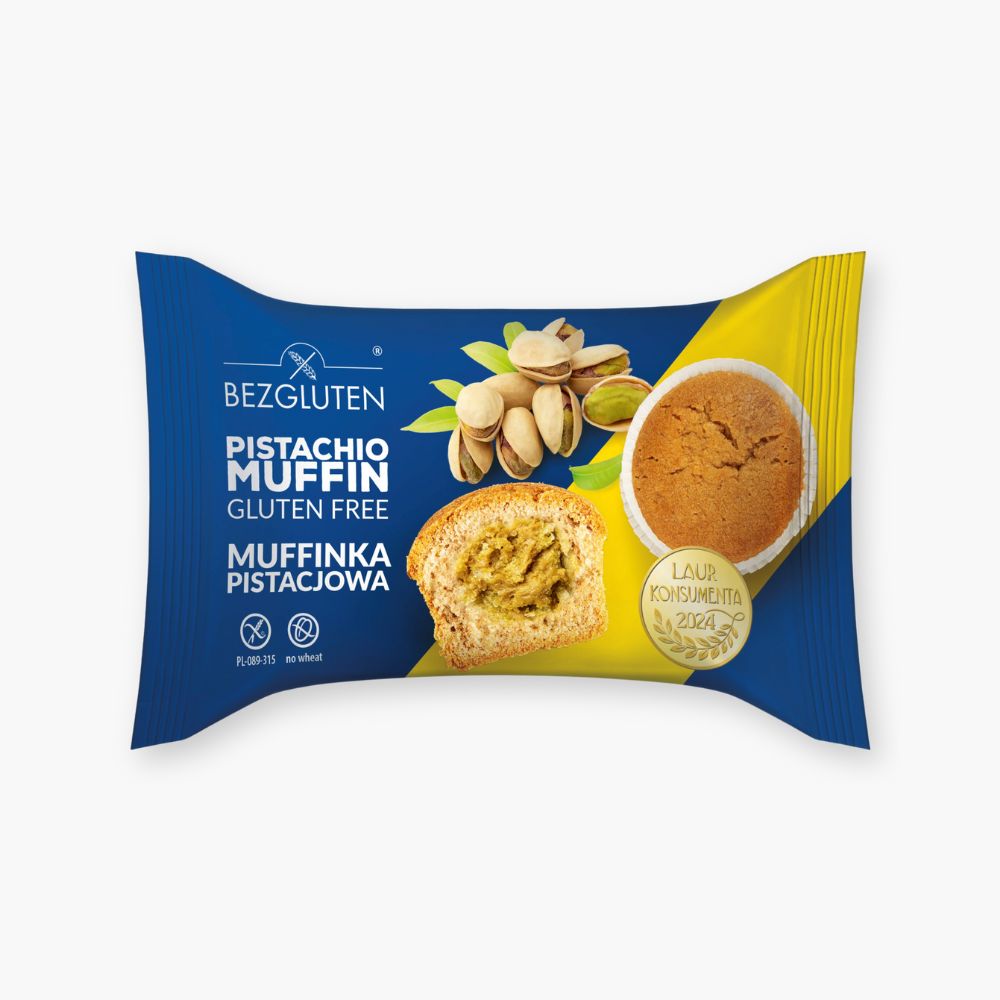 Glutenfri muffin med pistaciefyld
