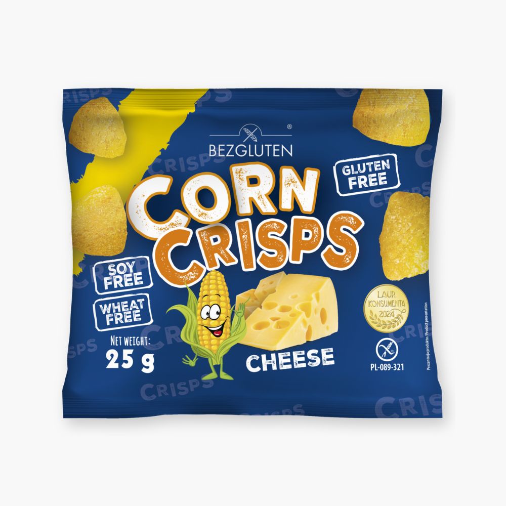 Glutenfri ostesnacks af majs