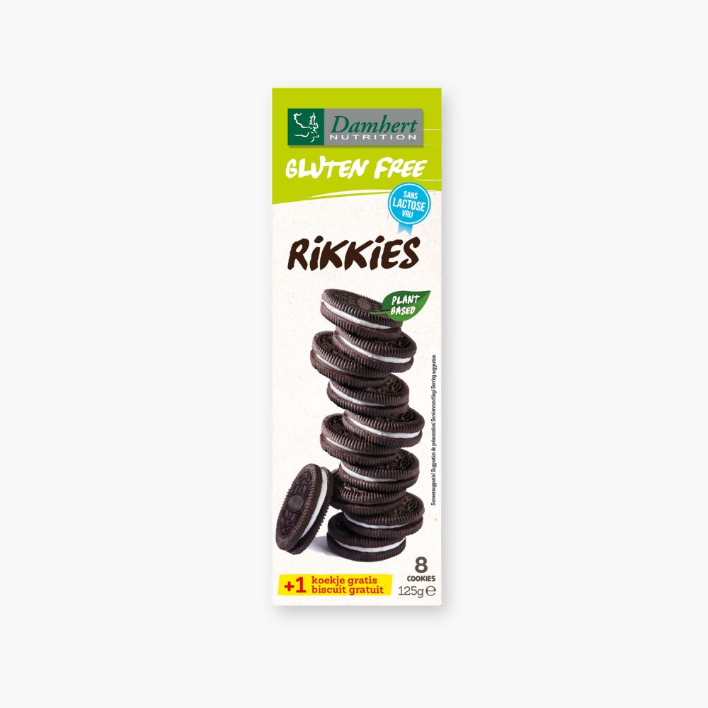 Glutenfri rikkies - kakaokiks med vaniljefyld
