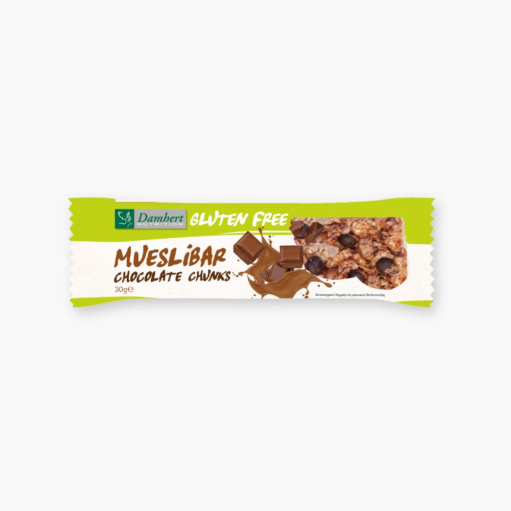 Glutenfri müslibar med chokolade