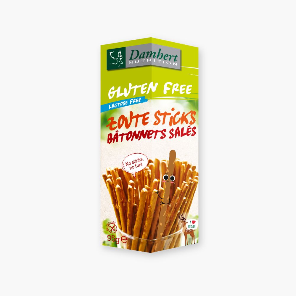 Glutenfri saltstænger fra Damhert