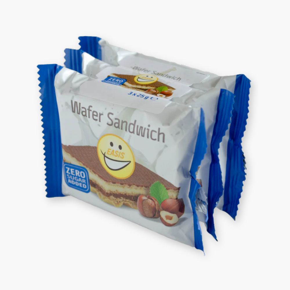 Vaffelsandwich uden tilsat sukker (3 stk.)