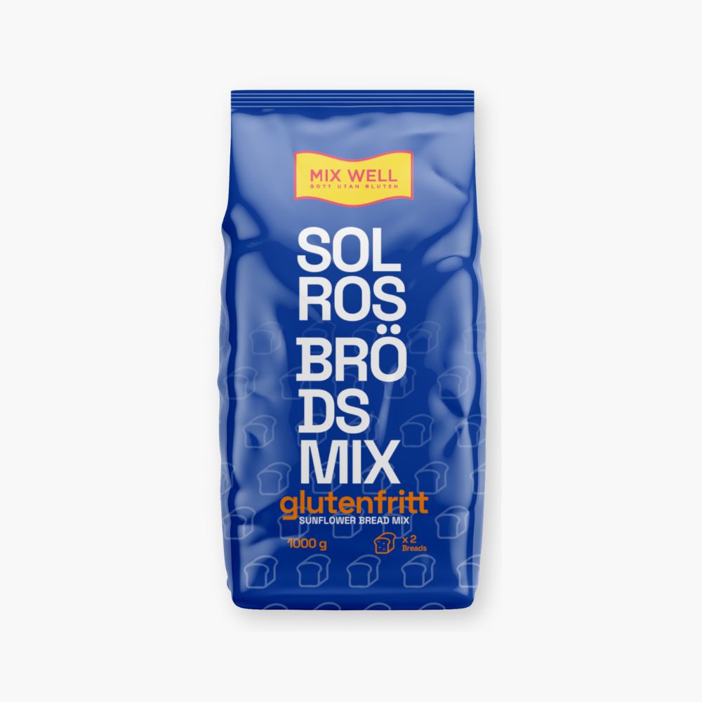 Glutenfri brødmix med solsikkekerner