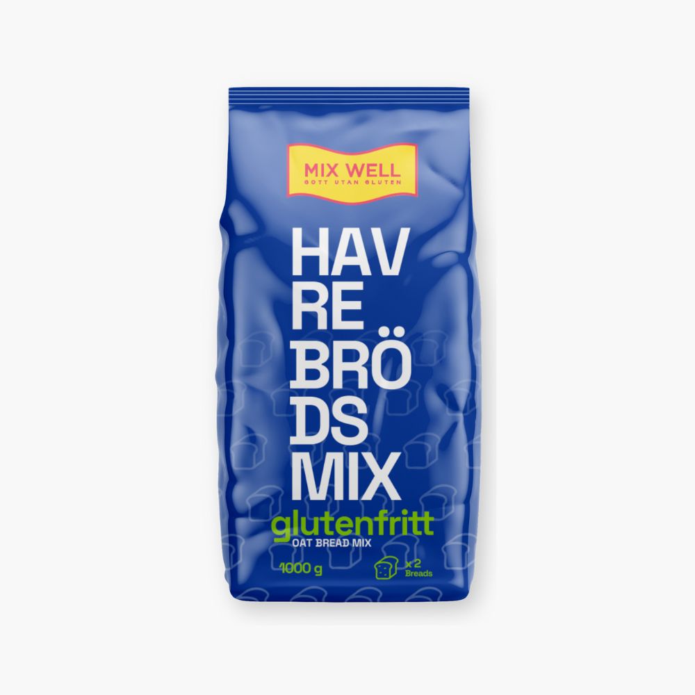 Glutenfri havrebrødsmix fra Mixwell