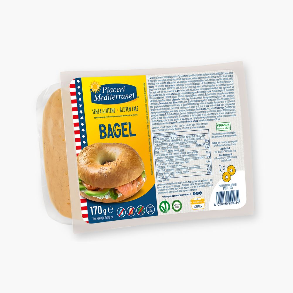 Glutenfrie bagels fra Piaceri Mediterranei