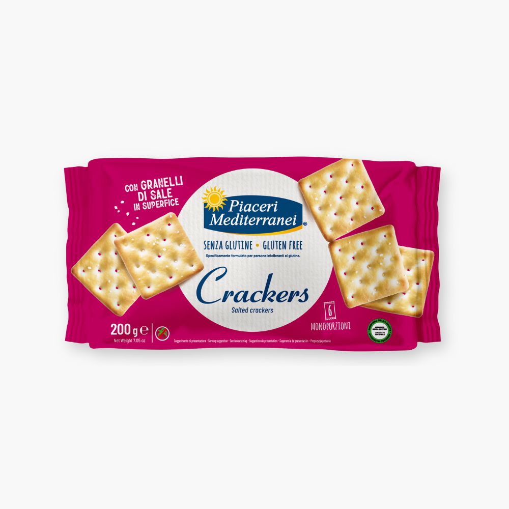 Glutenfrie salte kiks fra Piaceri Mediterranei