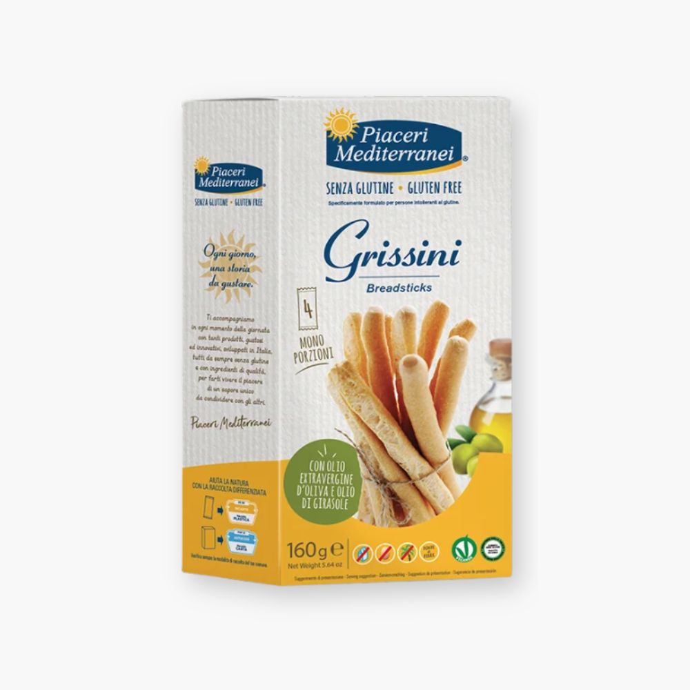 Glutenfri grissini fra Piaceri Mediterranei
