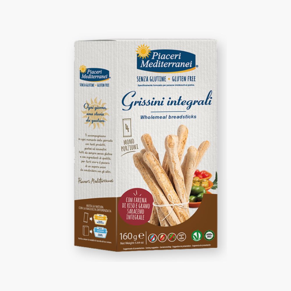 Glutenfri grissini med fuldkorn