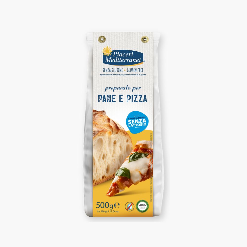 Glutenfri brød- og pizzablanding fra Piaceri Mediterranei