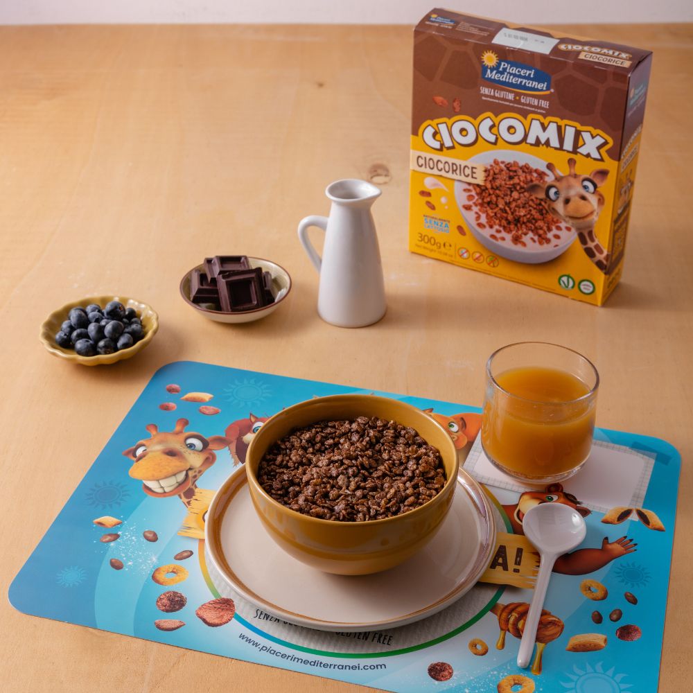 Glutenfri puffede ris m. kakaosmag