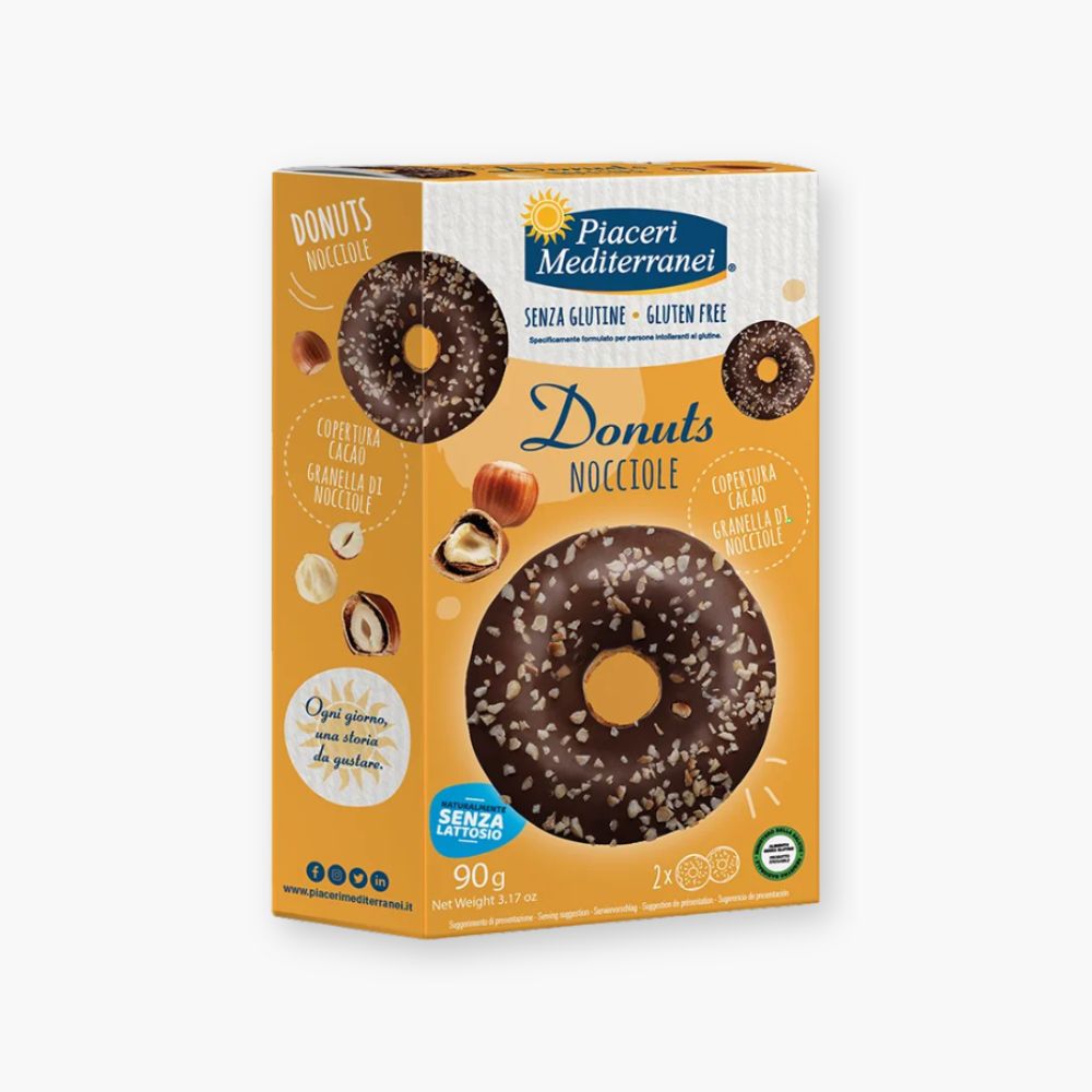 Glutenfri donuts med hasselnød fra Piaceri Mediterranei