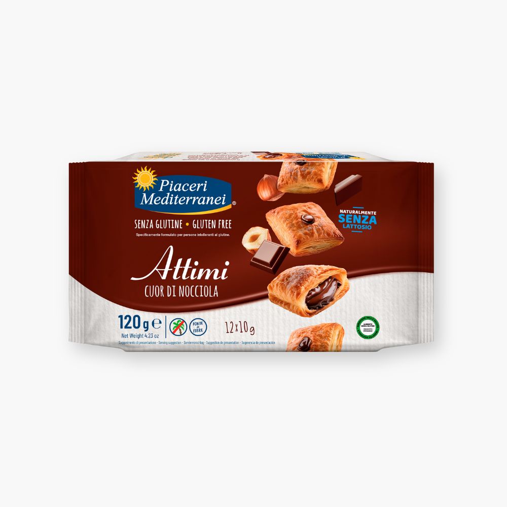 Glutenfri sprød snack med hasselnøddecreme