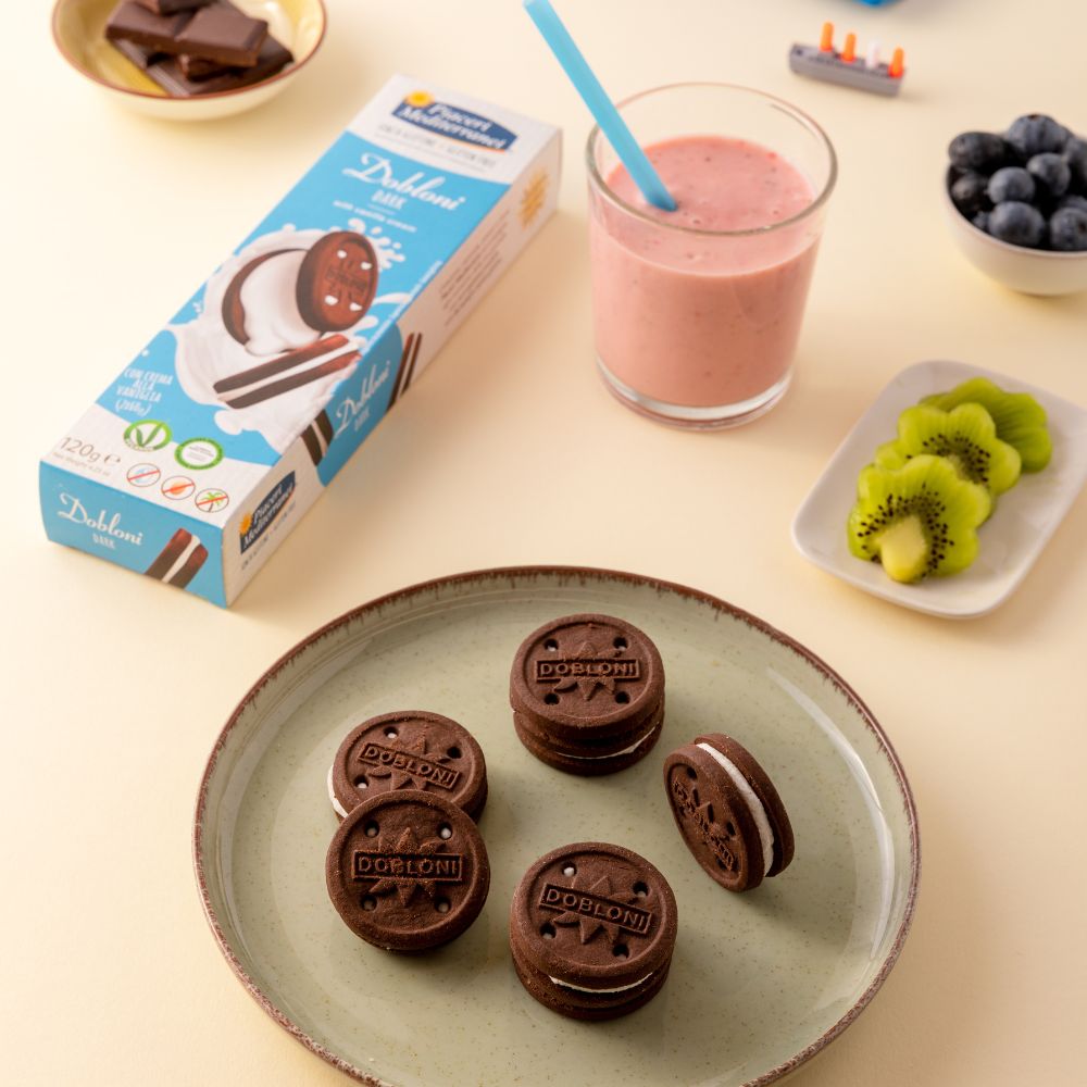 Glutenfri kakaokiks med vaniljecreme