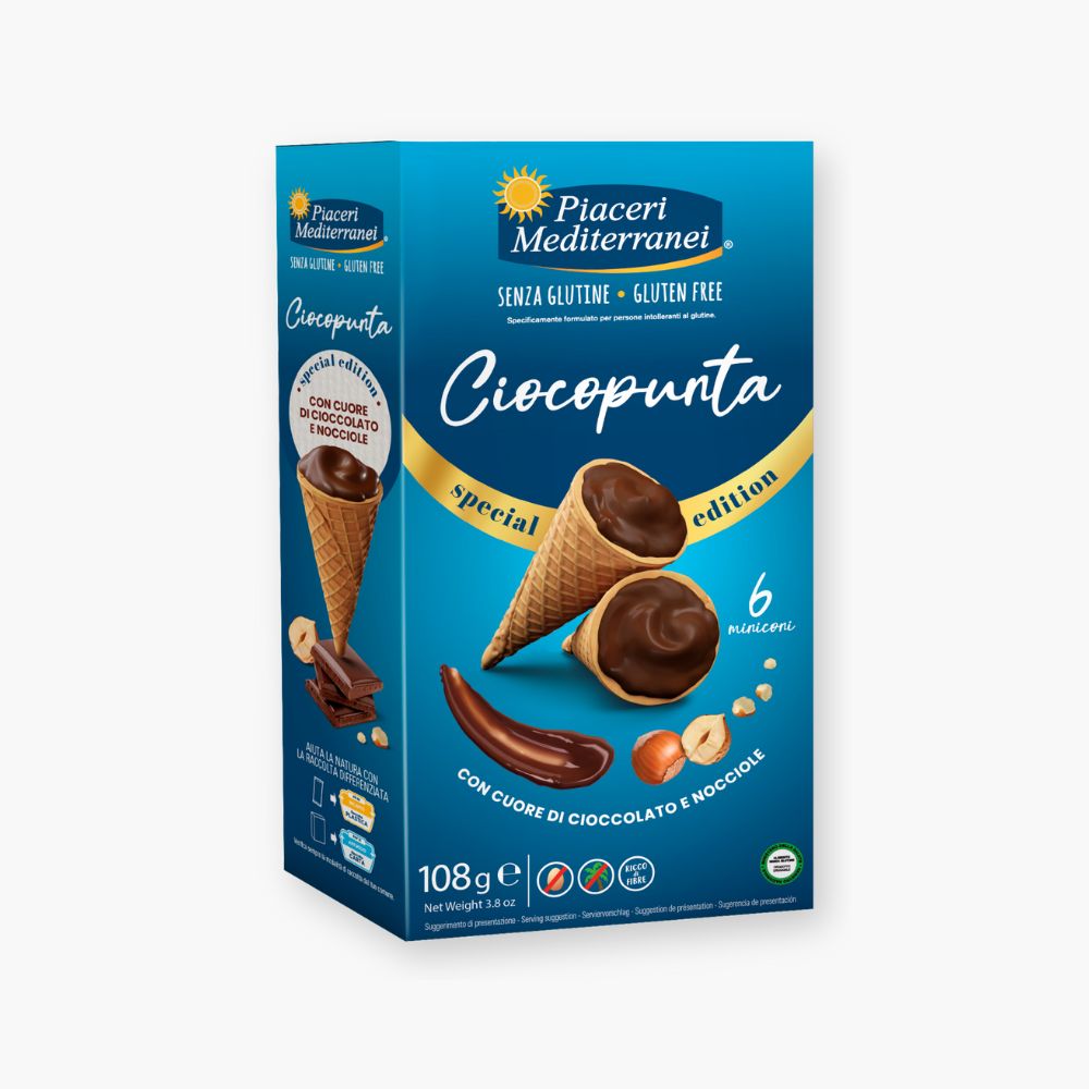 Glutenfri minivafler med chokolade og hasselnød
