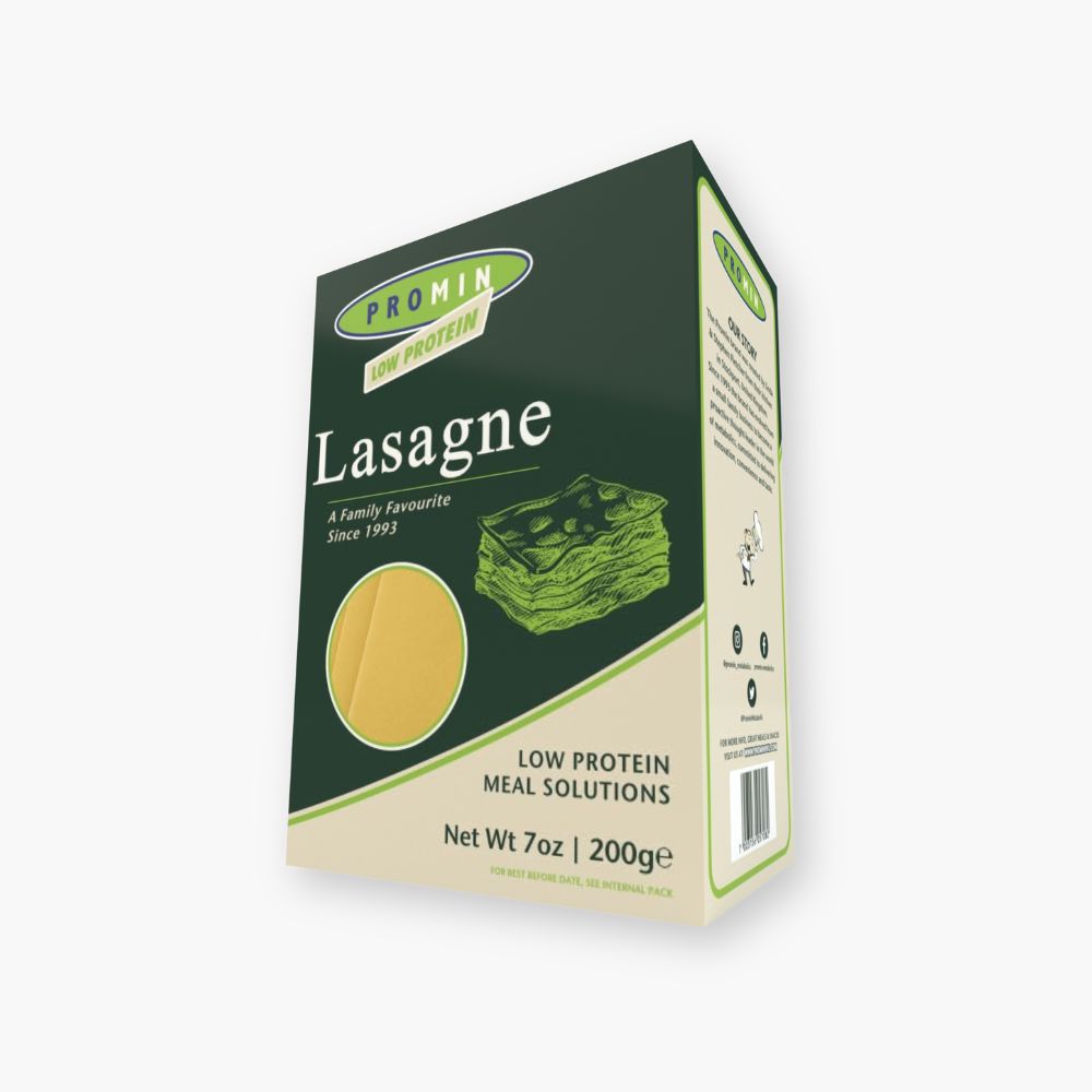 Lasagneplader med mindre protein