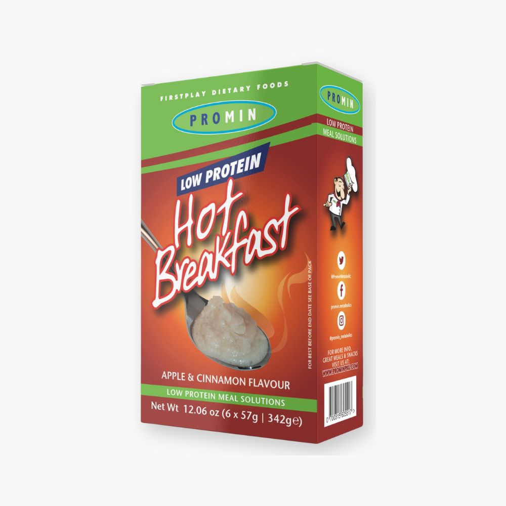 Morgenmadsgrød med æble/kanel - med mindre protein