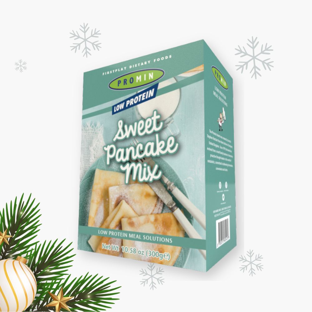 Pandekagemix med mindre protein