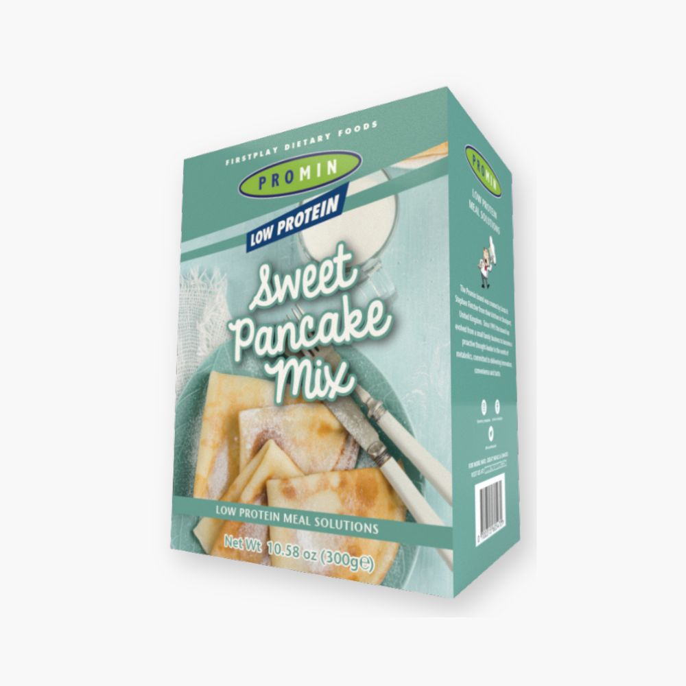 Pandekagemix med mindre protein