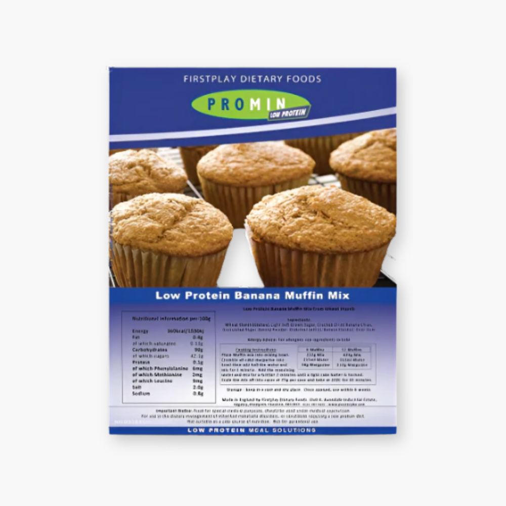 Bananmuffin-mix med mindre protein