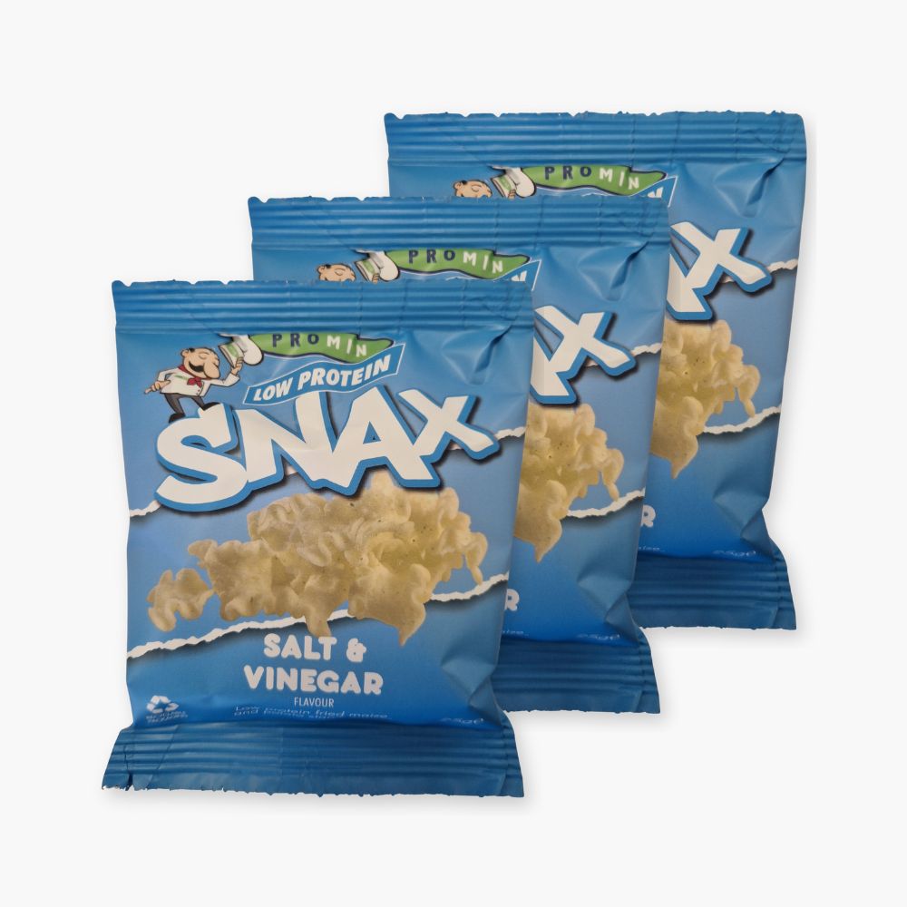 Snax (salt & vinegar) med mindre protein - 3 stk.