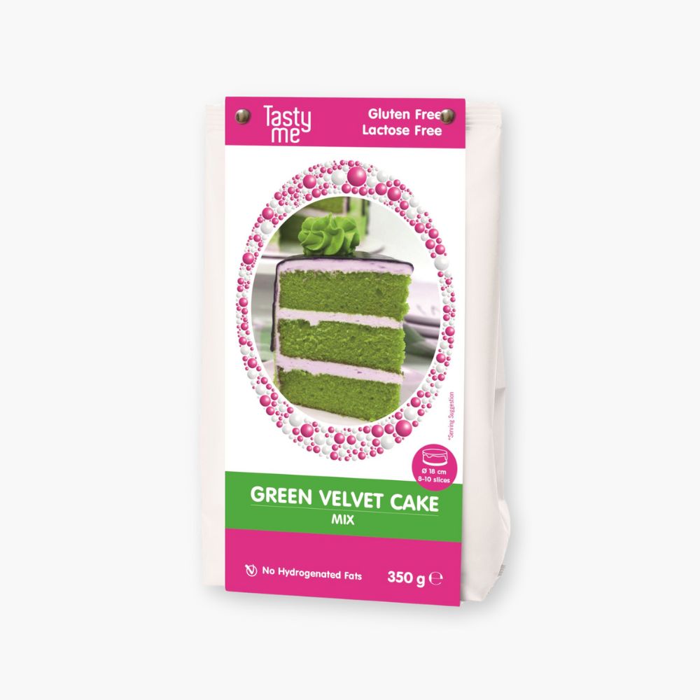 Glutenfri grøn velvet kage-mix