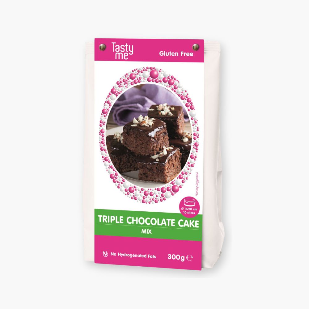 Glutenfri triple chocolate kage